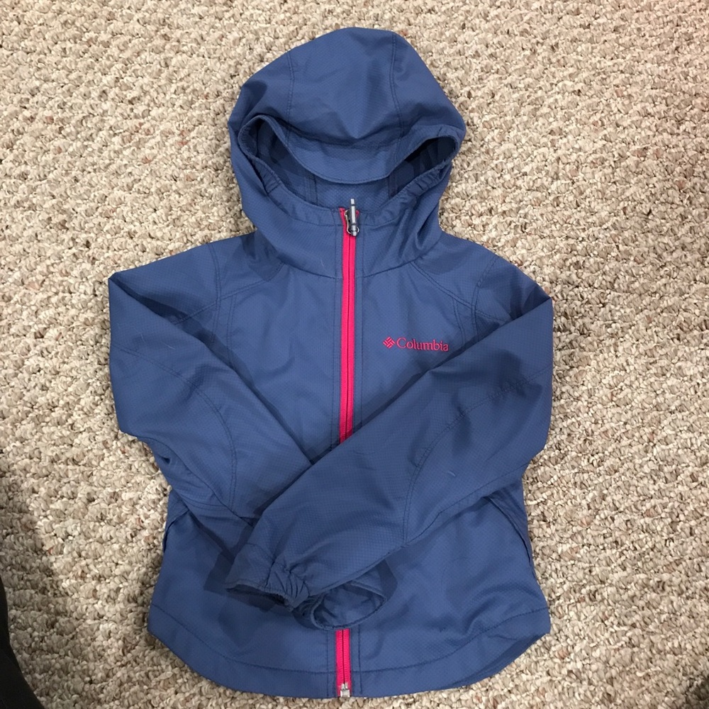 Girls Columbia rain jacket